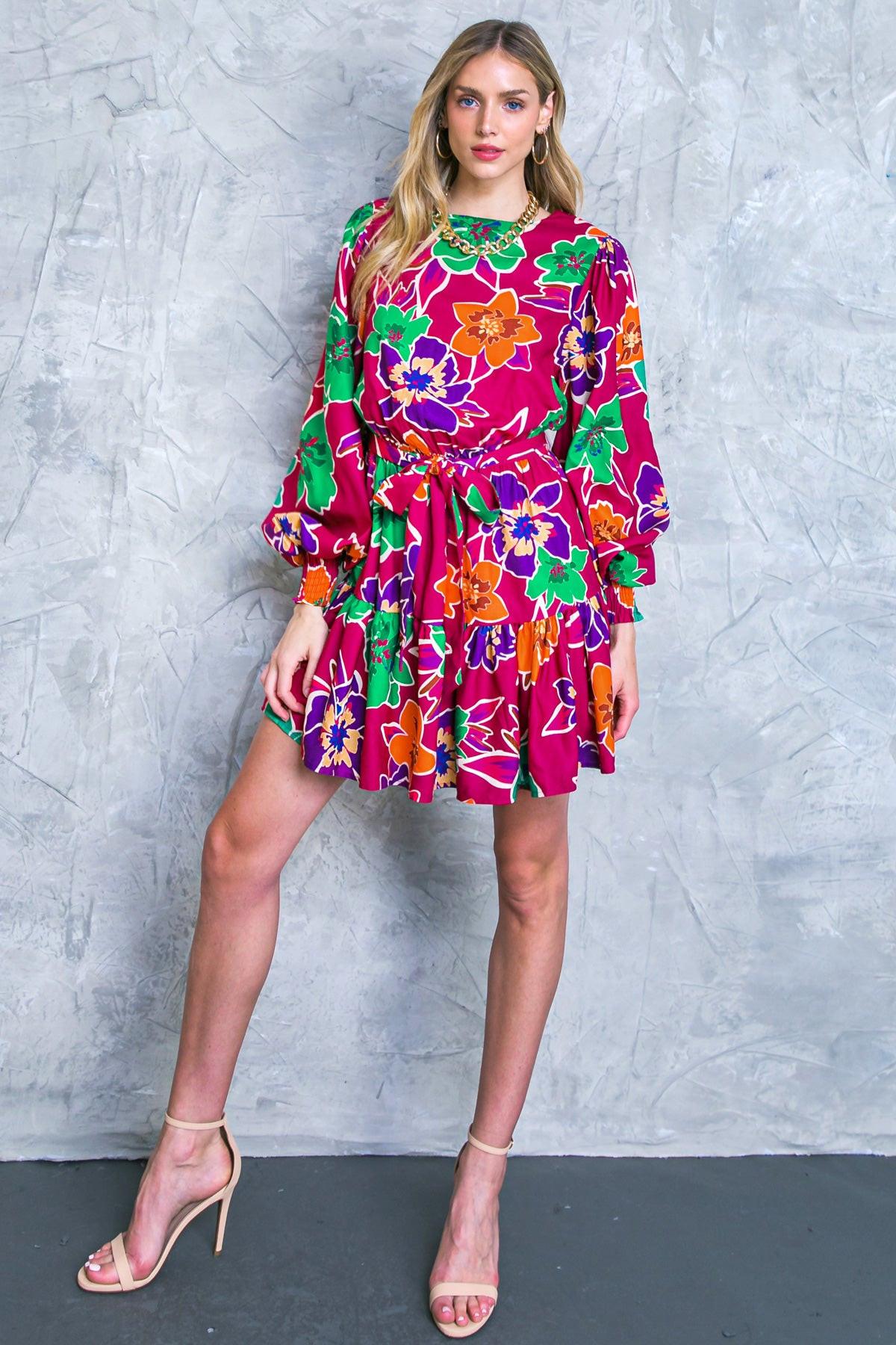 ELEVATED ATTITUDE WOVEN MINI DRESS - Glamourous Grace