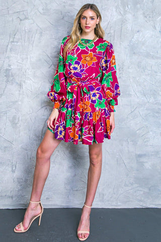ELEVATED ATTITUDE WOVEN MINI DRESS - Glamourous Grace