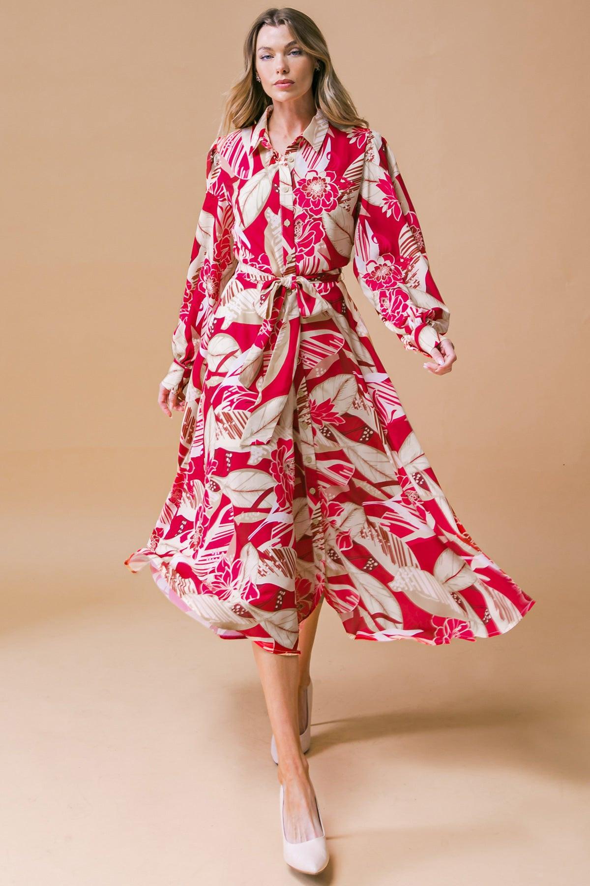 HEART OF WOVEN MIDI DRESS - Glamourous Grace