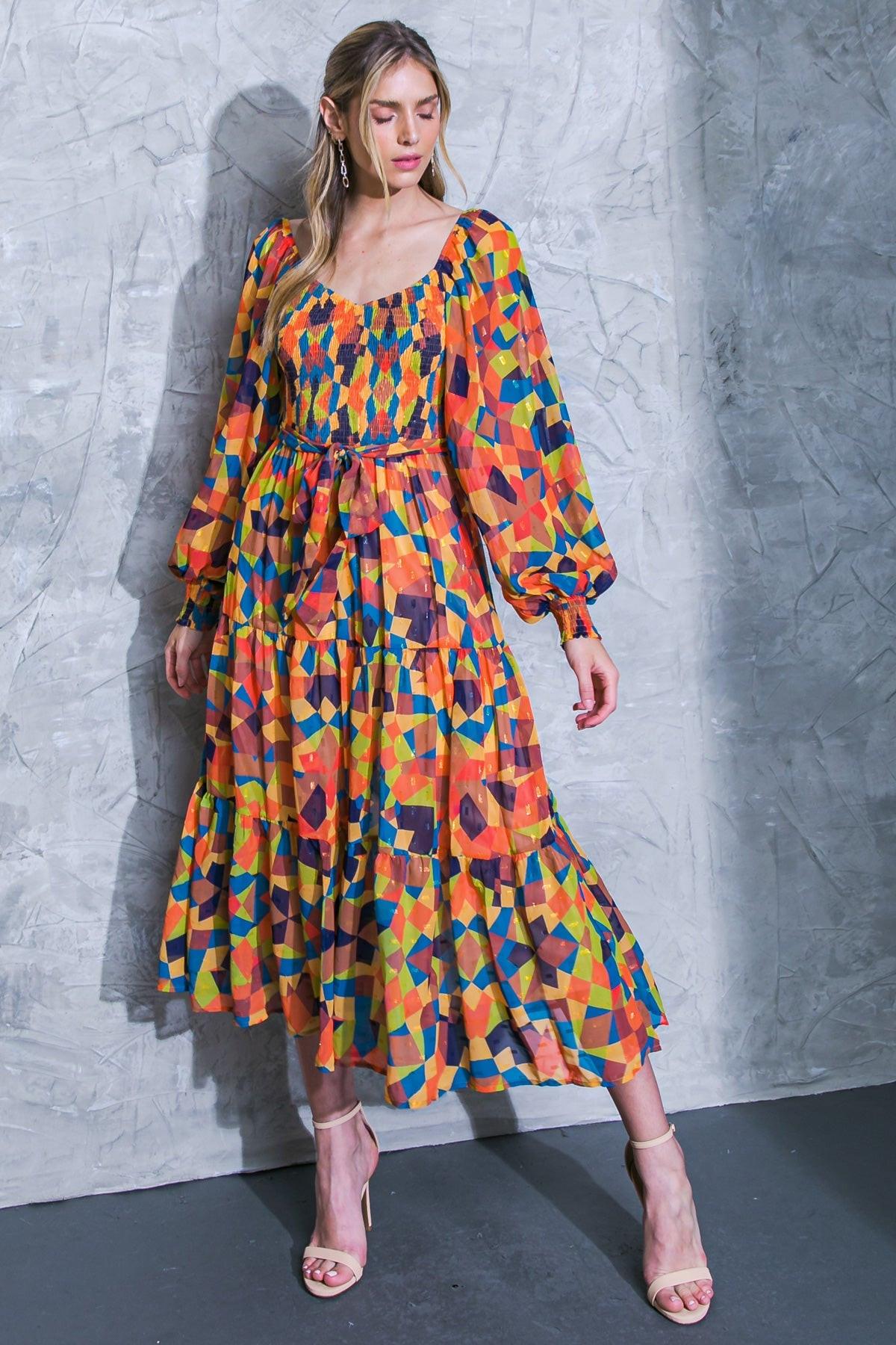 NOTHING WAS THE SAME WOVEN MIDI DRESS - Glamourous Grace