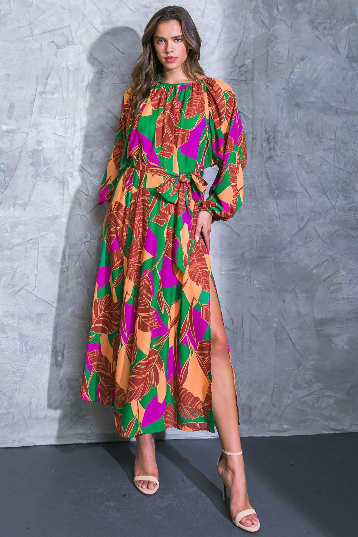 CUE THE CHIC WOVEN MIDI DRESS - Glamourous Grace