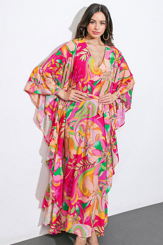 SEASIDE GIRLS WOVEN KAFTAN DRESS - Glamourous Grace