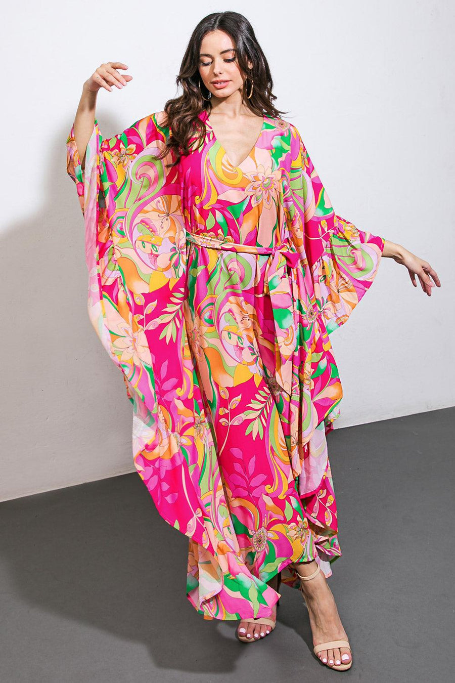 SEASIDE GIRLS WOVEN KAFTAN DRESS - Glamourous Grace