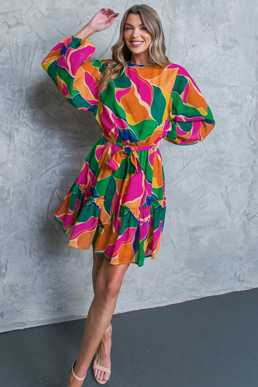 THANK ME LATER WOVEN MINI DRESS - Glamourous Grace