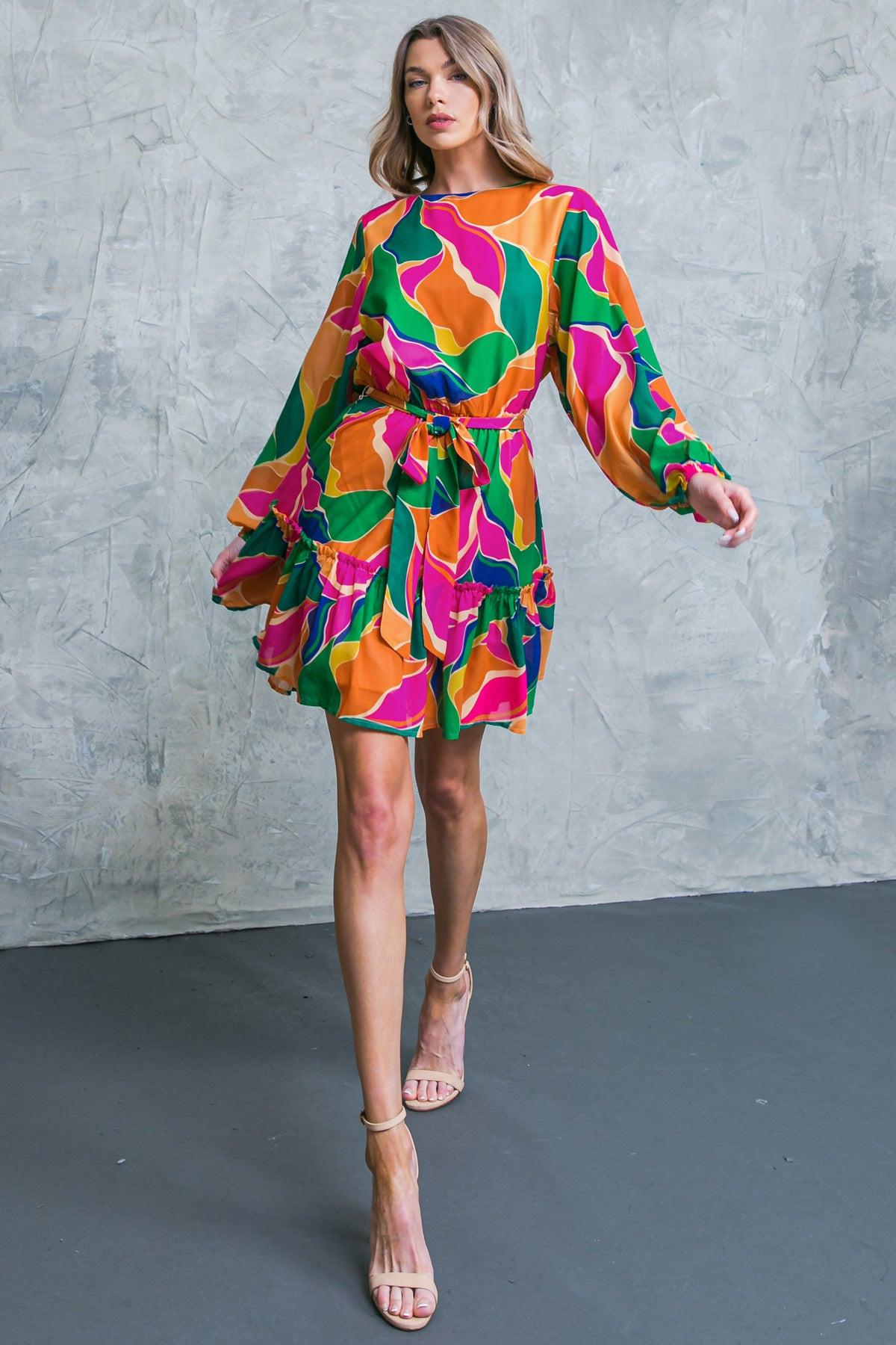 THANK ME LATER WOVEN MINI DRESS - Glamourous Grace