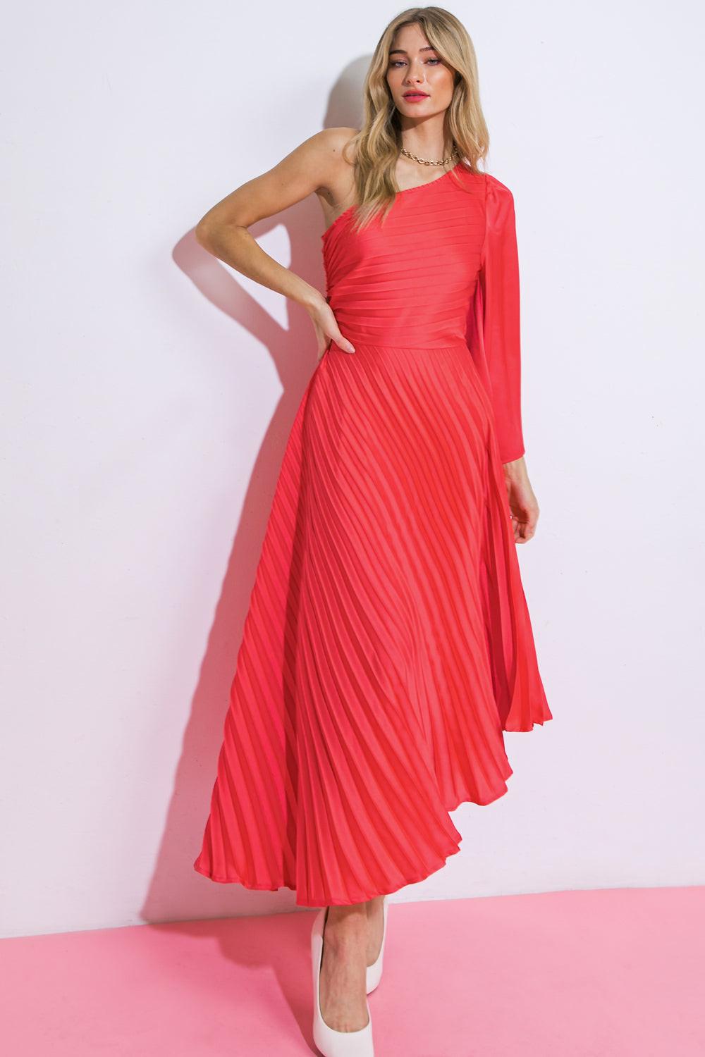 WRITE THIS DOWN WOVEN MIDI DRESS - Glamourous Grace