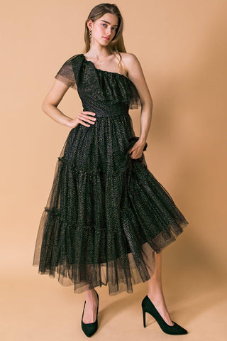SOME FRESH AIR FUCHSIA TULLE MIDI DRESS - Glamourous Grace