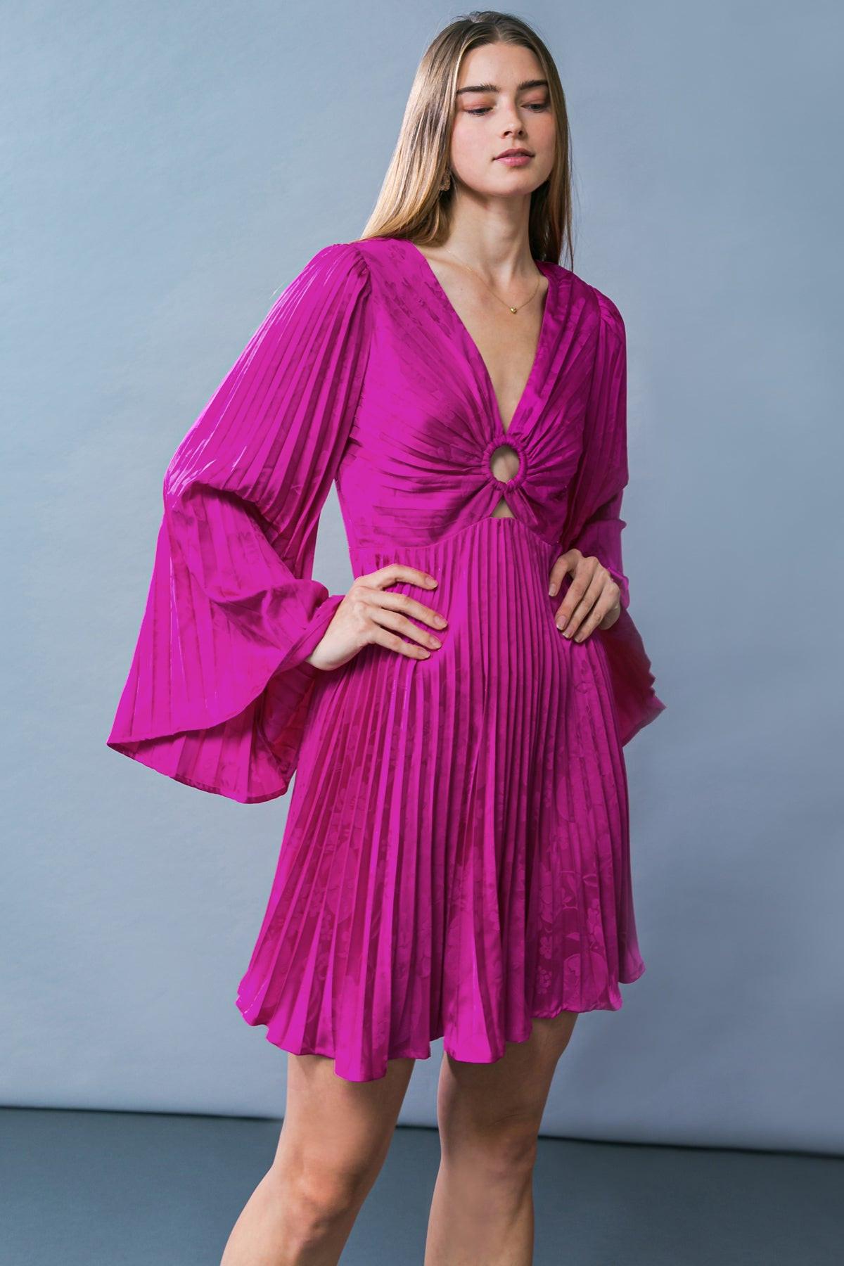 GRACEFUL ENTRANCE SATIN MINI DRESS - Glamourous Grace