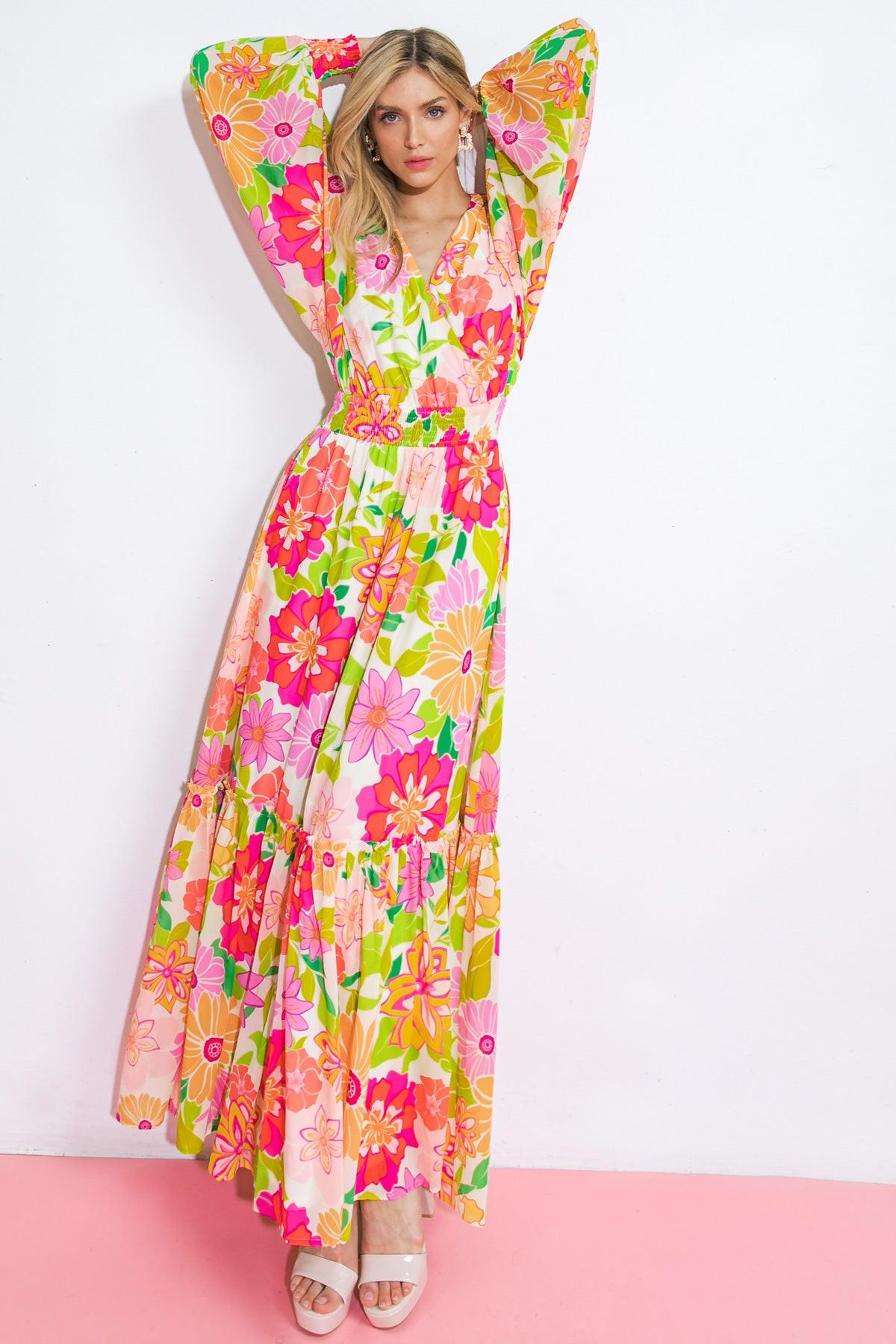HEADING UPTOWN WOVEN MAXI DRESS - Glamourous Grace
