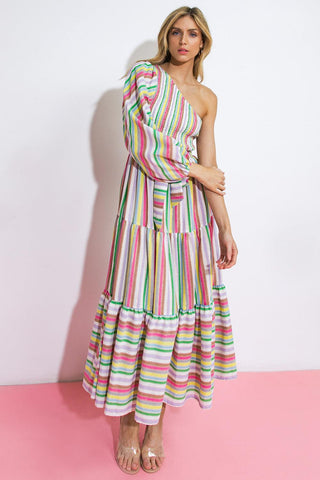 NO MATTER WHERE I GO WOVEN MIDI DRESS - Glamourous Grace