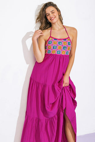 AFTER PARTY WOVEN MIDI DRESS - Glamourous Grace