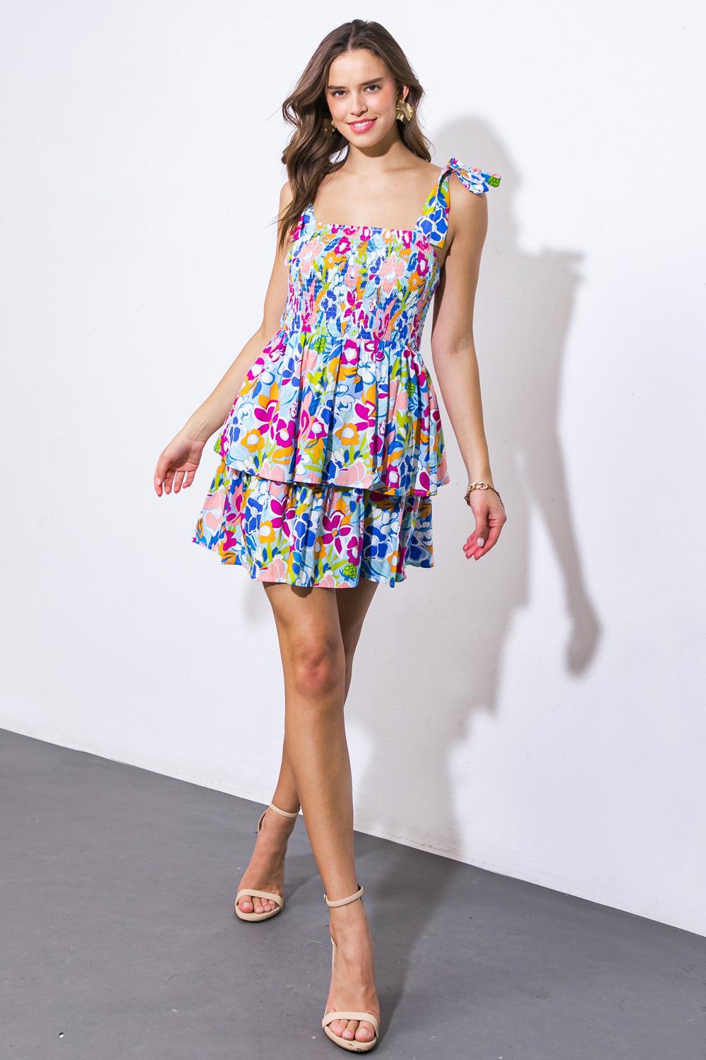 WITHOUT FAIL WOVEN MINI DRESS - Glamourous Grace