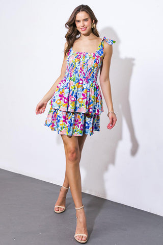 WITHOUT FAIL WOVEN MINI DRESS - Glamourous Grace