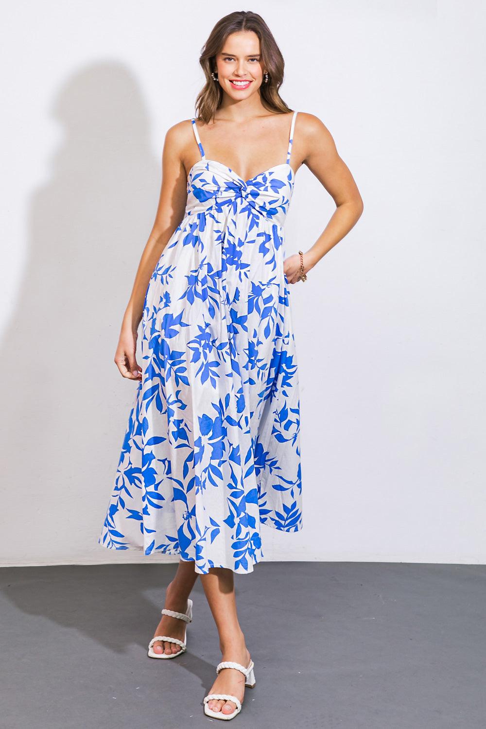 ACTIVE HIBERNATION WOVEN MIDI DRESS - Glamourous Grace