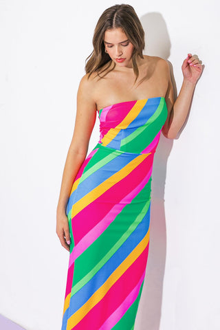 ALL OR NOTHING PONTI MIDI DRESS - Glamourous Grace