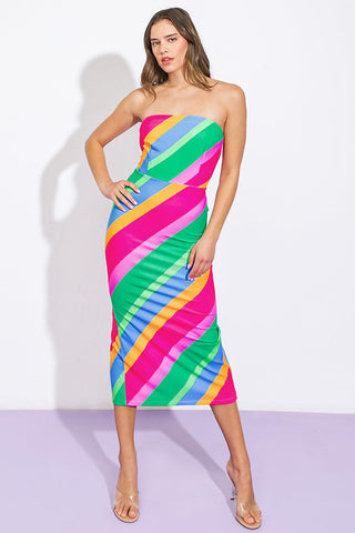 ALL OR NOTHING PONTI MIDI DRESS - Glamourous Grace