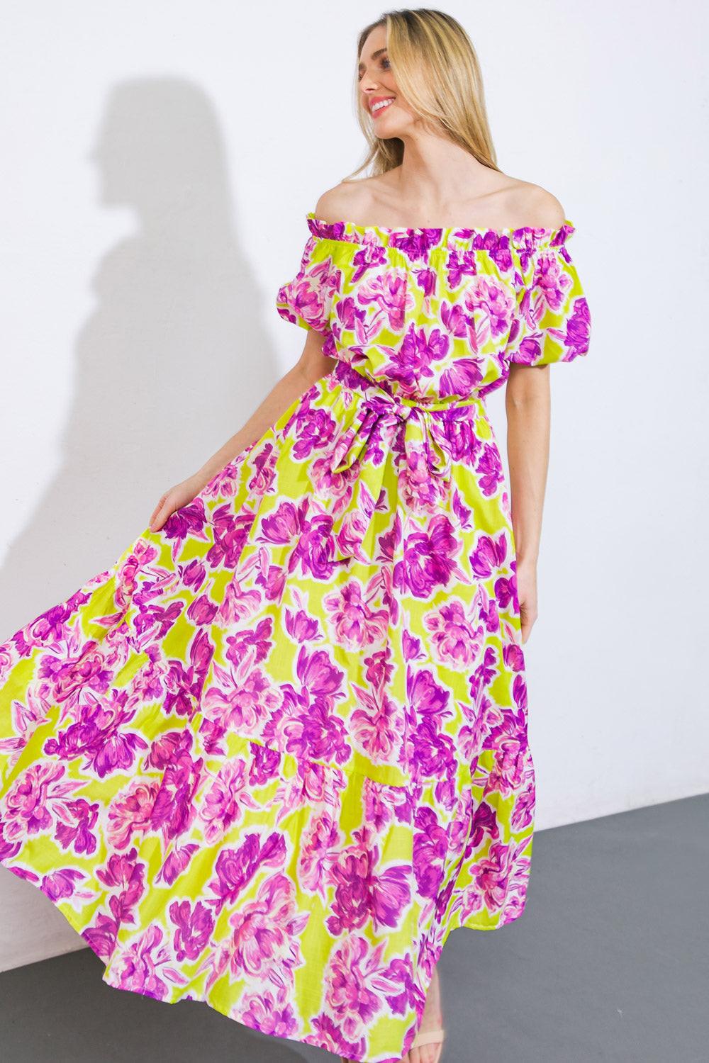 I'M IN CHARGE WOVEN MIDI DRESS - Glamourous Grace