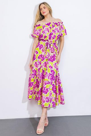 I'M IN CHARGE WOVEN MIDI DRESS - Glamourous Grace