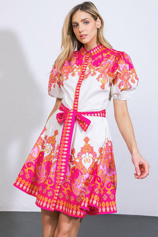 ATTENTION SEEKER WOVEN MINI DRESS - Glamourous Grace