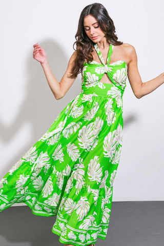 CAUSE A SCENE WOVEN MIDI DRESS - Glamourous Grace