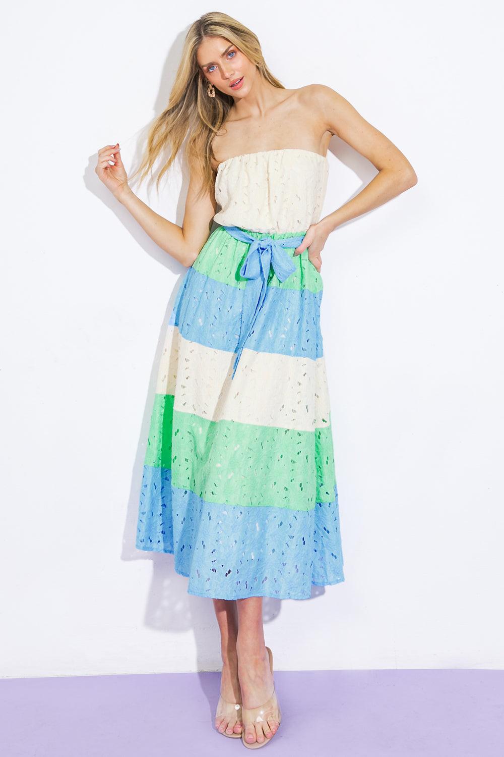 TAKE ME TO CABO WOVEN MIDI DRESS - Glamourous Grace