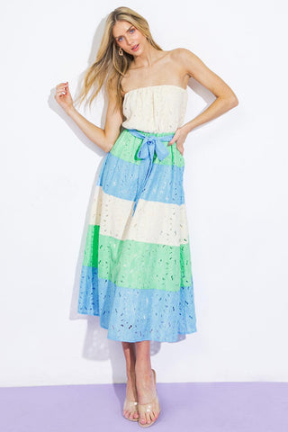 TAKE ME TO CABO WOVEN MIDI DRESS - Glamourous Grace
