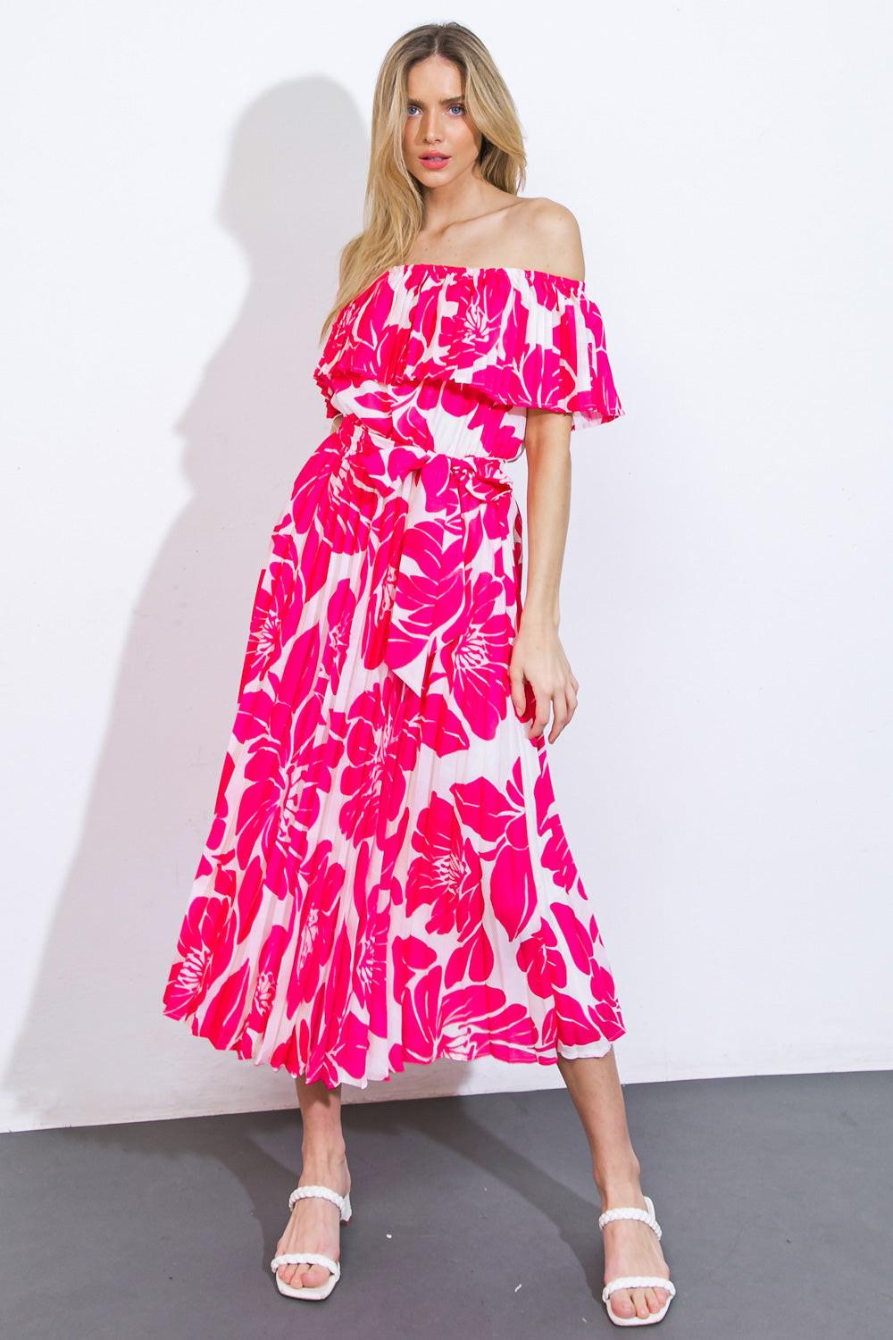 LOVE SCRIPT WOVEN MIDI DRESS - Glamourous Grace