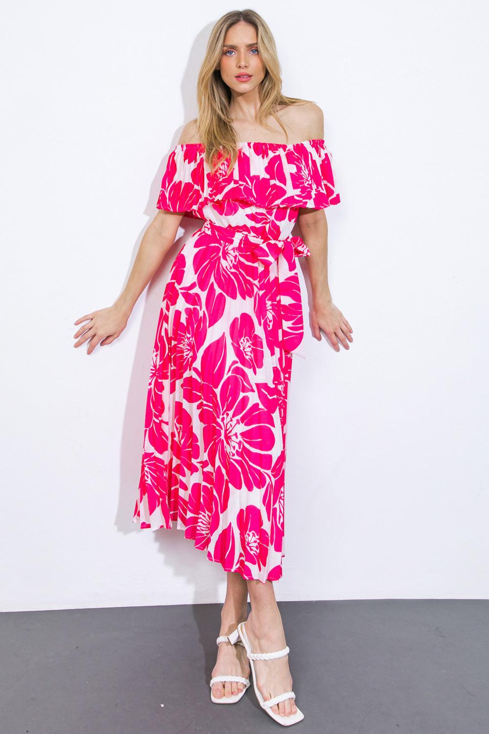 LOVE SCRIPT WOVEN MIDI DRESS - Glamourous Grace