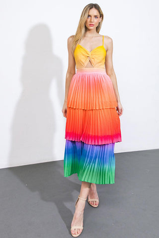 SEEING YOU AGAIN WOVEN MIDI DRESS - Glamourous Grace