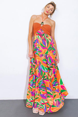INTO THE THICK OF IT COMBINATION MIDI DRESS - Glamourous Grace