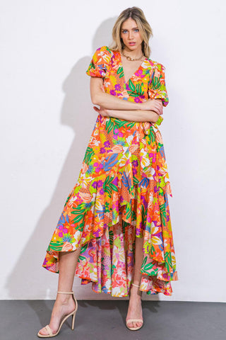 GARDEN OF LIFE WOVEN MIDI DRESS - Glamourous Grace