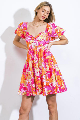 SWEET HARMONY WOVEN MINI DRESS - Glamourous Grace