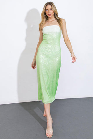 ALWAYS ON THE GO SEQUIN MIDI DRESS - Glamourous Grace