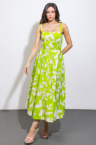 A PASSIONATE HEART WOVEN MIDI DRESS - Glamourous Grace