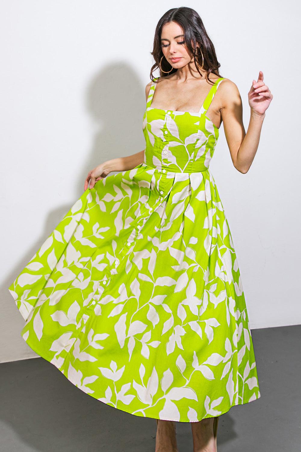 A PASSIONATE HEART WOVEN MIDI DRESS - Glamourous Grace
