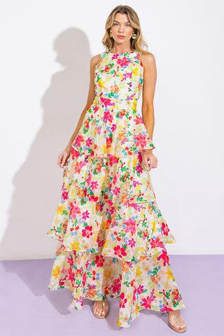 DEL REY HIGH RISE WOVEN MAXI DRESS - Glamourous Grace