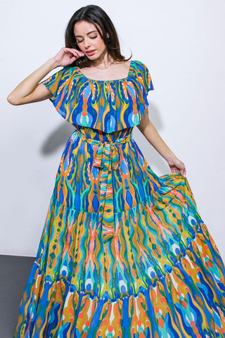 DARE TO BE YOU WOVEN MAXI DRESS - Glamourous Grace