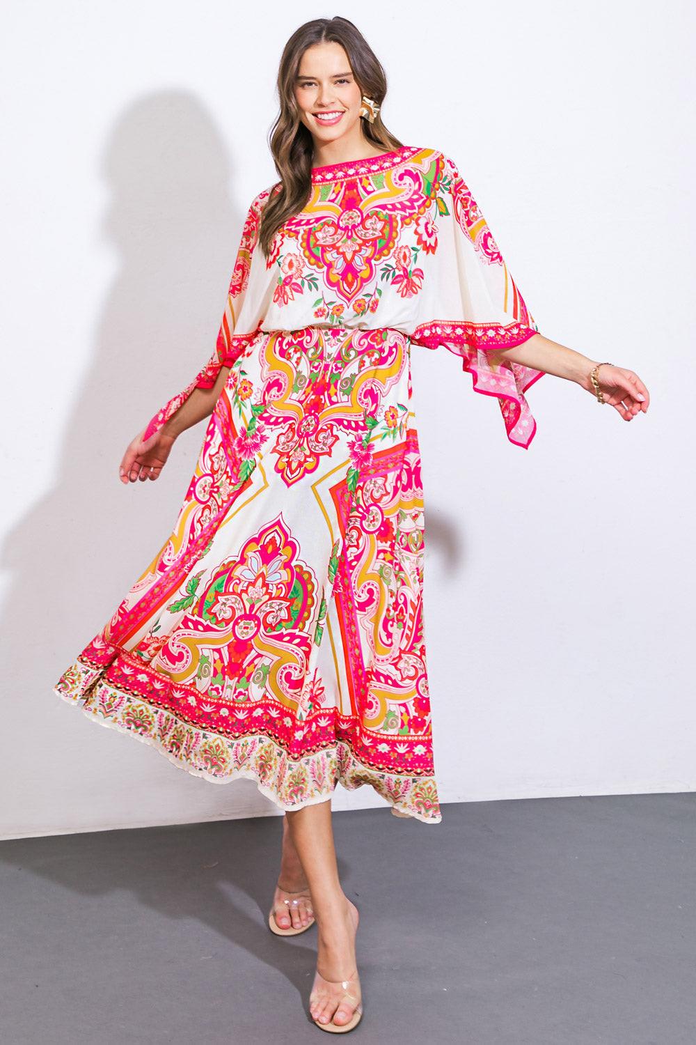 STUCK ON YOU WOVEN MIDI DRESS - Glamourous Grace