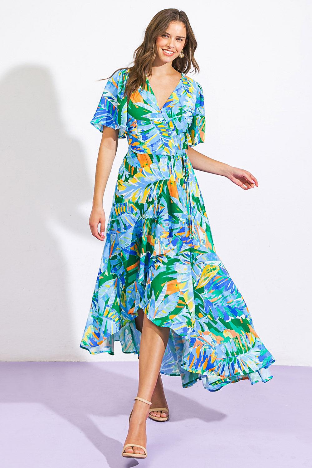 UNEXPECTED SURPRISE WOVEN HI-LO DRESS - Glamourous Grace