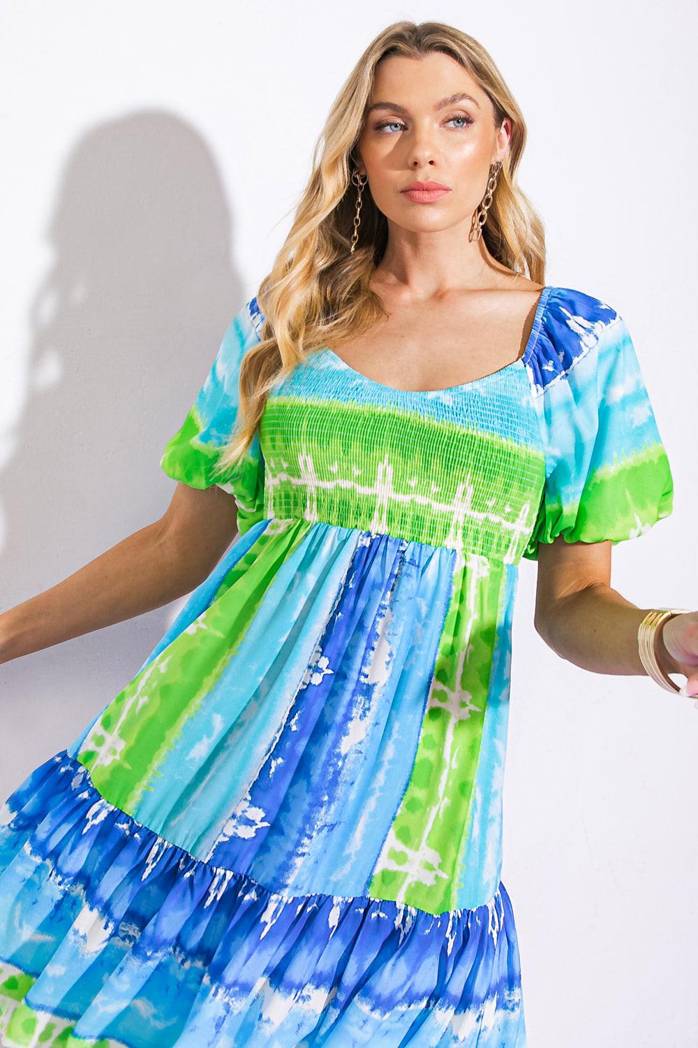 ESSENCE OF SUMMER WOVEN MINI DRESS - Glamourous Grace