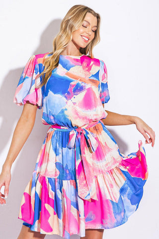 BAYSIDE BRUNCH WOVEN MINI DRESS - Glamourous Grace