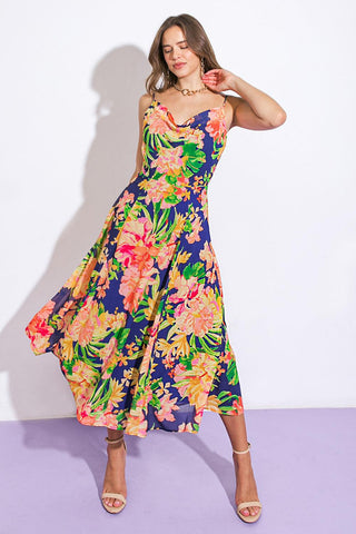 SWEETEST SOUL WOVEN MIDI DRESS - Glamourous Grace