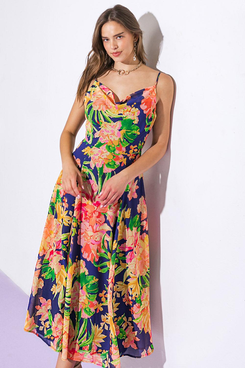 SWEETEST SOUL WOVEN MIDI DRESS - Glamourous Grace