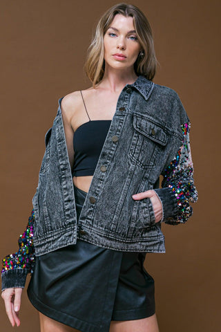 GOING THERE WASHED DENIM JACKET - Glamourous Grace