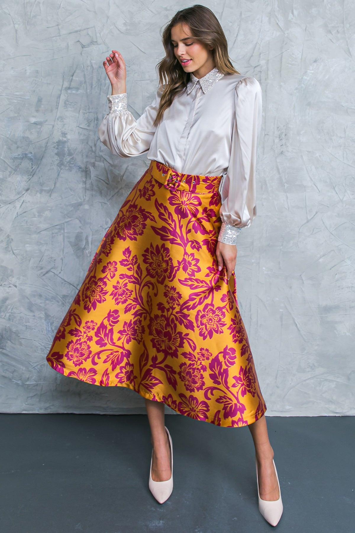 PERFECT REFINEMENT WOVEN SKIRT - Glamourous Grace