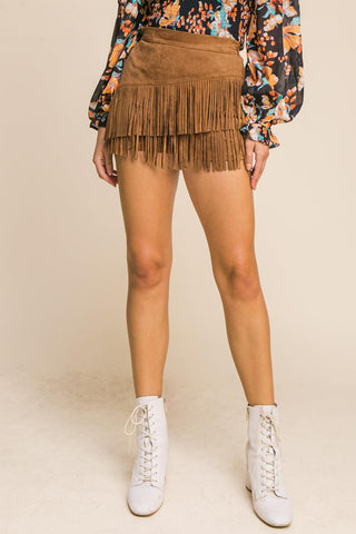MAKE SOME PLANS SUEDE SKORT - Glamourous Grace