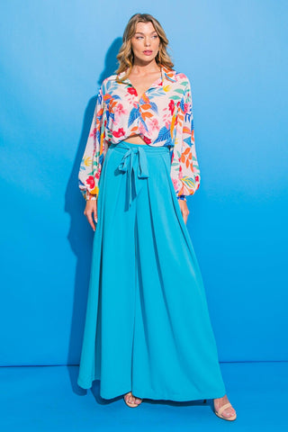RUMOR GOING AROUND WOVEN PANTS - Glamourous Grace