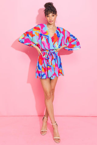 CHARMING INSPIRATION WOVEN ROMPER - Glamourous Grace