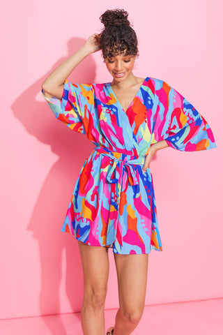 CHARMING INSPIRATION WOVEN ROMPER - Glamourous Grace