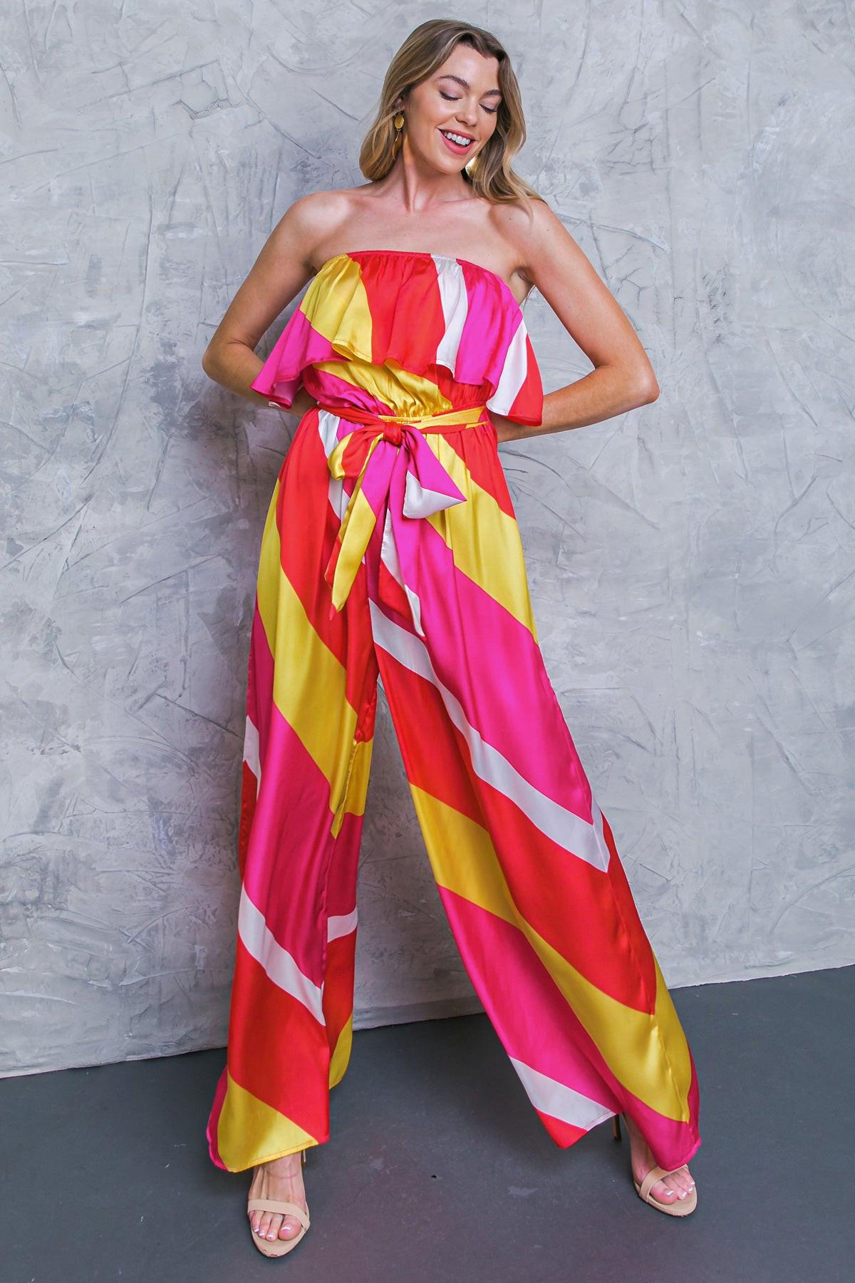 BROADWALK DREAM WOVEN JUMPSUIT - Glamourous Grace